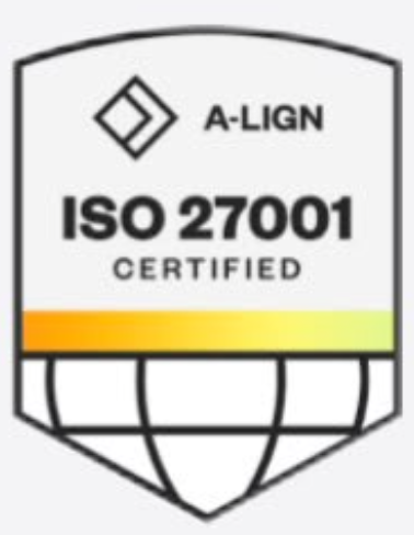 ISO 27001 Certified by A-LIGN